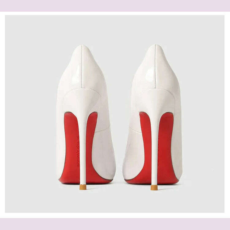 Shoes Woman 2024 Trend Luxury Shoes For Women Brand Pumps Red Shiny Bottom Pointed Toe High Heels Party Elegant Ladies Shoe 2025