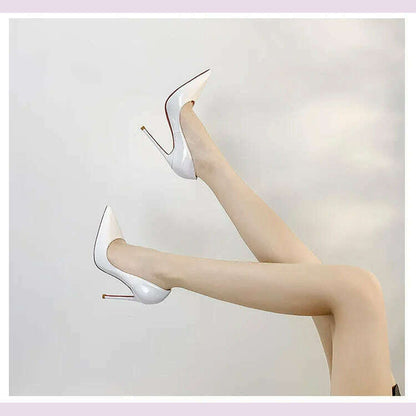 Shoes Woman 2024 Trend Luxury Shoes For Women Brand Pumps Red Shiny Bottom Pointed Toe High Heels Party Elegant Ladies Shoe 2025