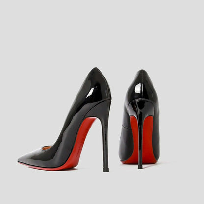 Shoes Woman 2024 Trend Luxury Shoes For Women Brand Pumps Red Shiny Bottom Pointed Toe High Heels Party Elegant Ladies Shoe 2025