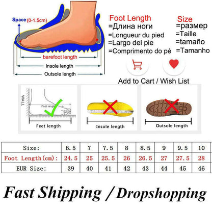 Size 9.5 High Sneakers Trainers Designer Shoes For Boy With Rubber Sole Vulcanise Shoes Shose Men's Slip-Ons Black Tennis Flats