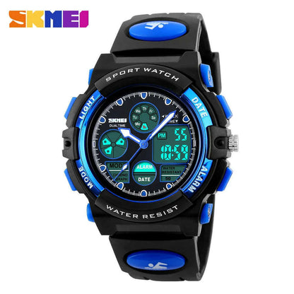 SKMEI 1163 Sport Electronic Watches Girl Boy Military Digital Quartz Children Watch Dual Display Waterproof Kids Wristwatch 1451