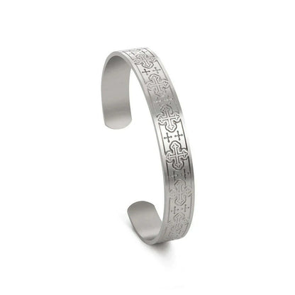 Skyrim Viking Triquetra Cuff Bangle for Women Men Stainless Steel Good Luck Amulet Vintage Celtics Irish Knots Bracelet Jewelry