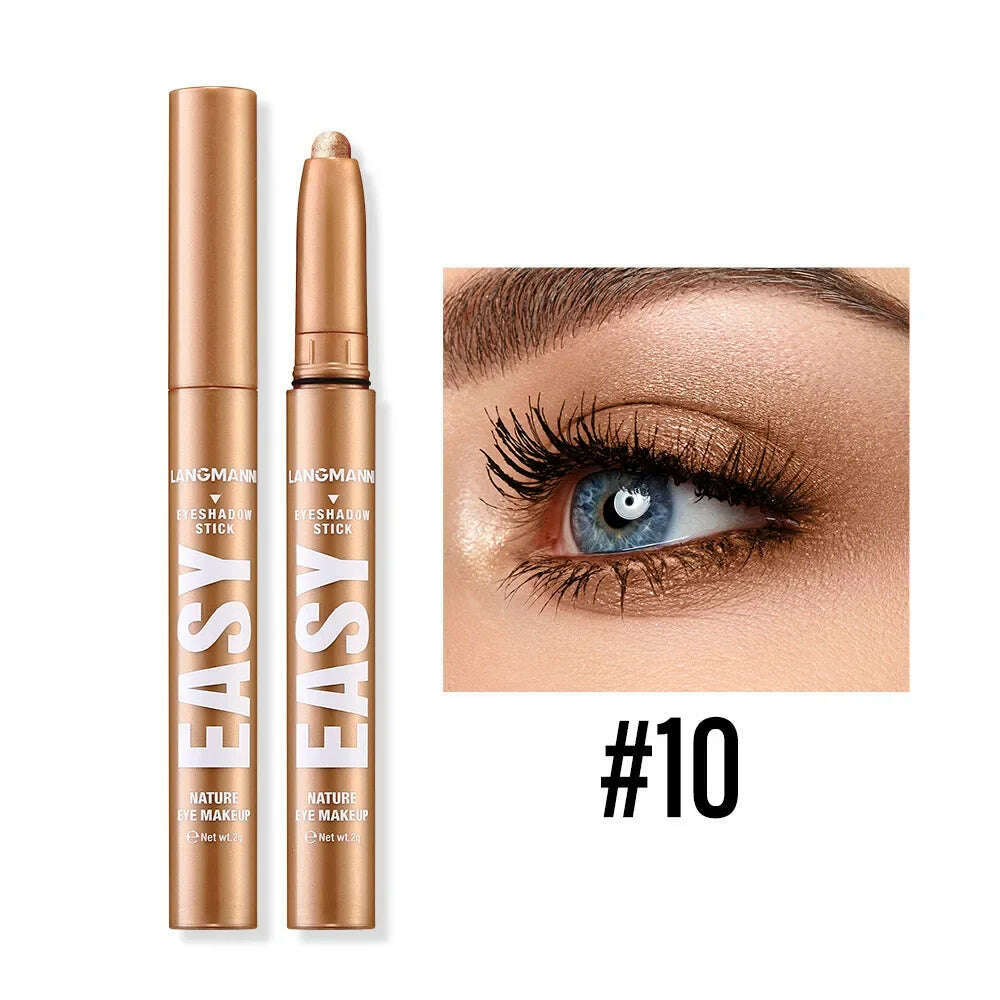 Smoke Rose Eyeshadow Pencil Glitter High-gloss Silkworm Liner Pen Highlighter Bronze Shimmer Matte Eye Shadow Stick Makeup