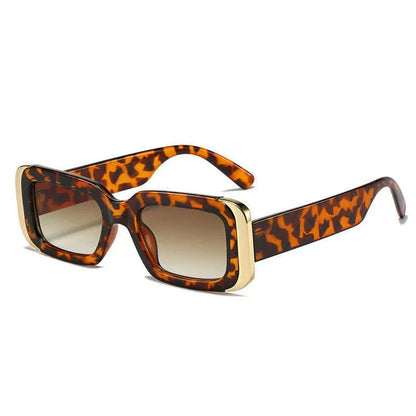 SO&amp;EI Ins Popular Fashion Square Sunglasses Women Retro Brand Designer Jelly Color Shades UV400 Men Gradient Sun Glasses