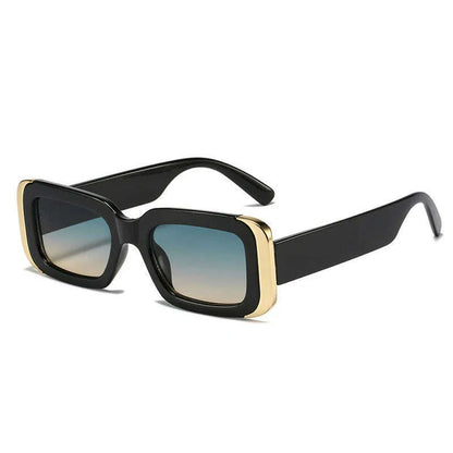 SO&amp;EI Ins Popular Fashion Square Sunglasses Women Retro Brand Designer Jelly Color Shades UV400 Men Gradient Sun Glasses