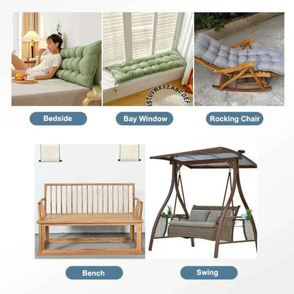 Sofa Long Cushion Headboard Reading Pillows Bedside Thicken Cushion Large Backrest Lumbar Pillows Back Support Tatami Pillow