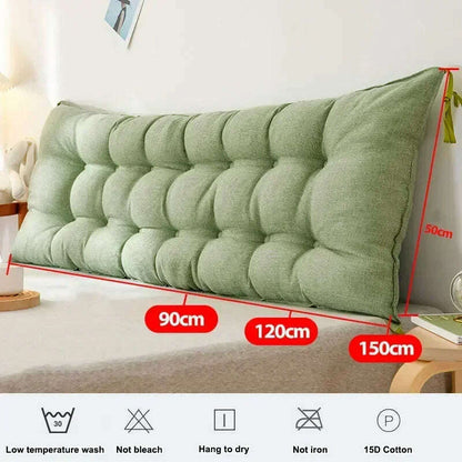 Sofa Long Cushion Headboard Reading Pillows Bedside Thicken Cushion Large Backrest Lumbar Pillows Back Support Tatami Pillow