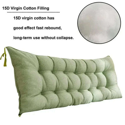 Sofa Long Cushion Headboard Reading Pillows Bedside Thicken Cushion Large Backrest Lumbar Pillows Back Support Tatami Pillow