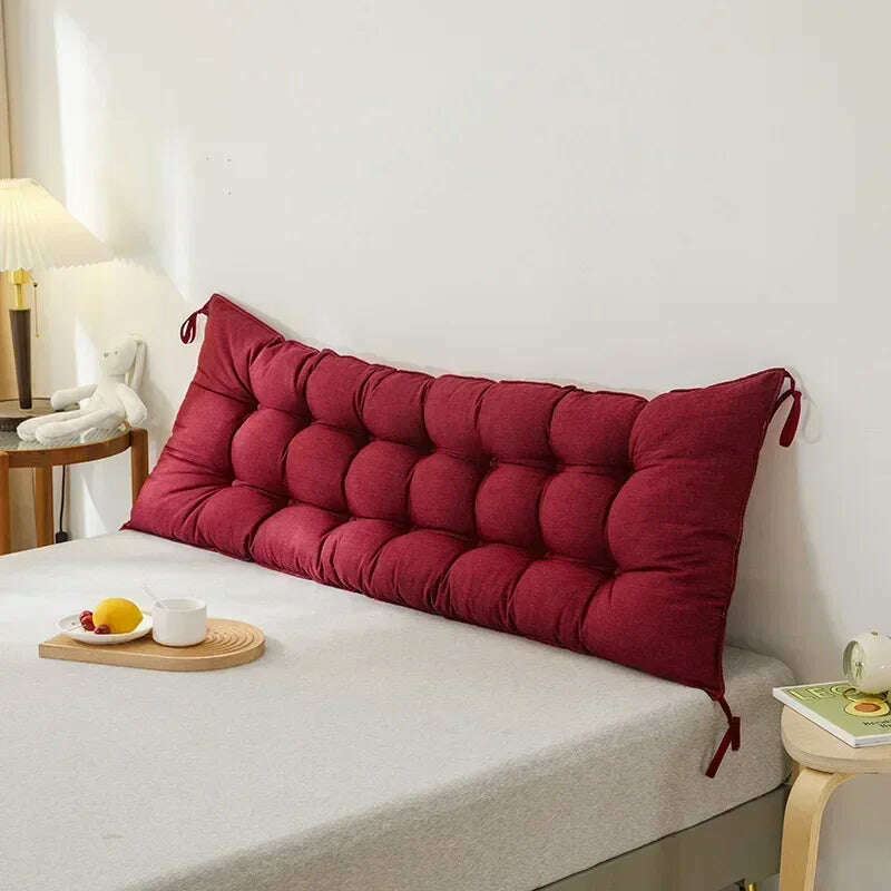 Sofa Long Cushion Headboard Reading Pillows Bedside Thicken Cushion Large Backrest Lumbar Pillows Back Support Tatami Pillow