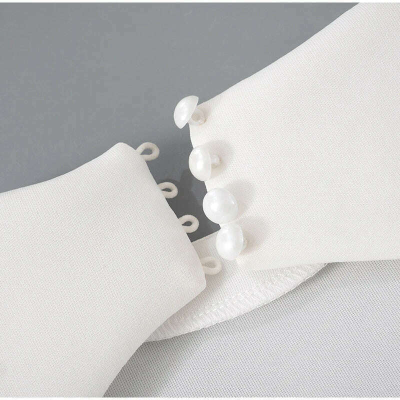 Solid Backless Dress Women Elegant Half High Collar Long Sleeve High Waist Female A Line Dresses Ladies Party Club Evening Gowns