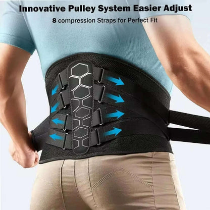 Sports Belts Lower Back Brace Lumbar Support Belts Ergonomic Design Suitable for Herniated Discs Sciatica for Men&Women