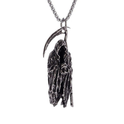 Stainless Steel Creative Personality Prayer Angel Pendant Necklace Men and Women Fashion Trend Hip Hop Punk Accessories Jewelry