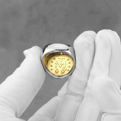 Stainless Steel Jesus Cross Ring Men&#39;s Fashion Classic Religious Amulet Accessories Hip Hop Punk Biker Jewelry Gifts Wholesale
