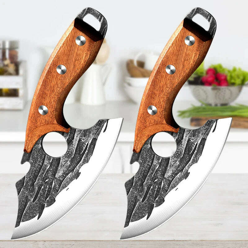 Stainless Steel Kitchen Meat Cleaver Butcher Peeling Boning Knife Fish Fillet Knife Vegetable and Fruit Slicing Knife