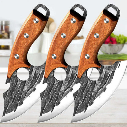 Stainless Steel Kitchen Meat Cleaver Butcher Peeling Boning Knife Fish Fillet Knife Vegetable and Fruit Slicing Knife
