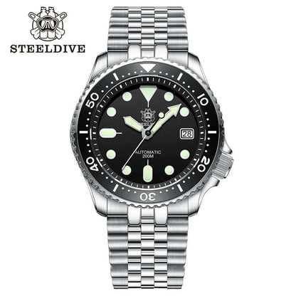 STEELDIVE SD1996 Men's Dive Watch NH35 Automatic Mechanical Men's Watch Luminous Ceramic Bezel Diver watch men watches Sapphire