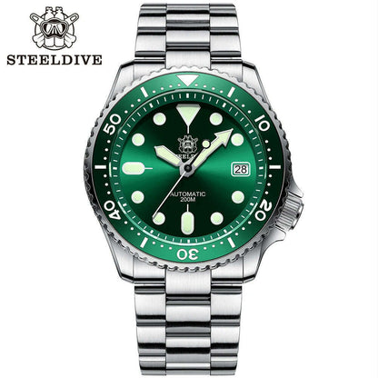 STEELDIVE SD1996 Men's Dive Watch NH35 Automatic Mechanical Men's Watch Luminous Ceramic Bezel Diver watch men watches Sapphire