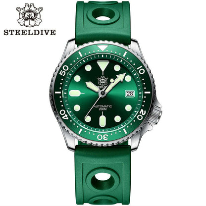 STEELDIVE SD1996 Men's Dive Watch NH35 Automatic Mechanical Men's Watch Luminous Ceramic Bezel Diver watch men watches Sapphire