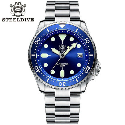 STEELDIVE SD1996 Men's Dive Watch NH35 Automatic Mechanical Men's Watch Luminous Ceramic Bezel Diver watch men watches Sapphire