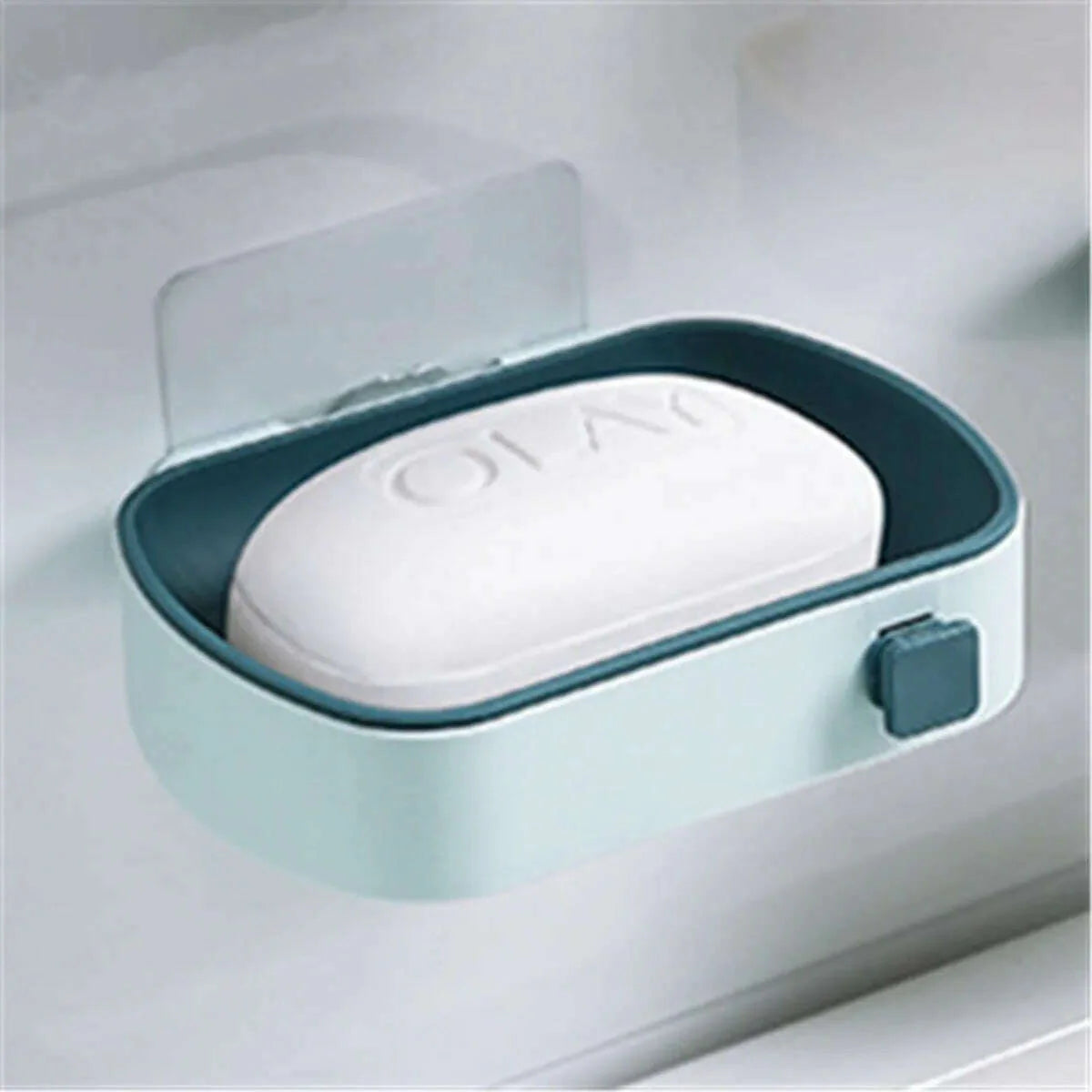 Suction Cup Soap Dish Box For Bathroom Shower Soap Holder with Drain Portable Leaf Shape Toilet Laundry Soap Rack Tray For Basin