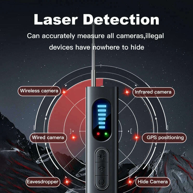 T15 new anti-monitoring positioning GPS intelligent wireless signal detector hotel camera infrared detector