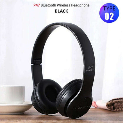 T5 Bluetooth Headphones Over Ear Head Wireless Earphones With Mic Music Headset Gamer Foldable Auriculare Fone For Huawei iPhone