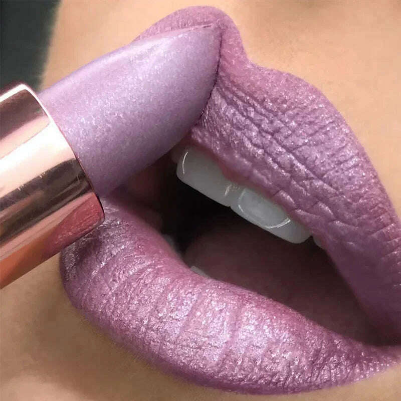 Temperature Color Changing Glitter Lipstick Waterproof Long Lasting Lipgloss Stick