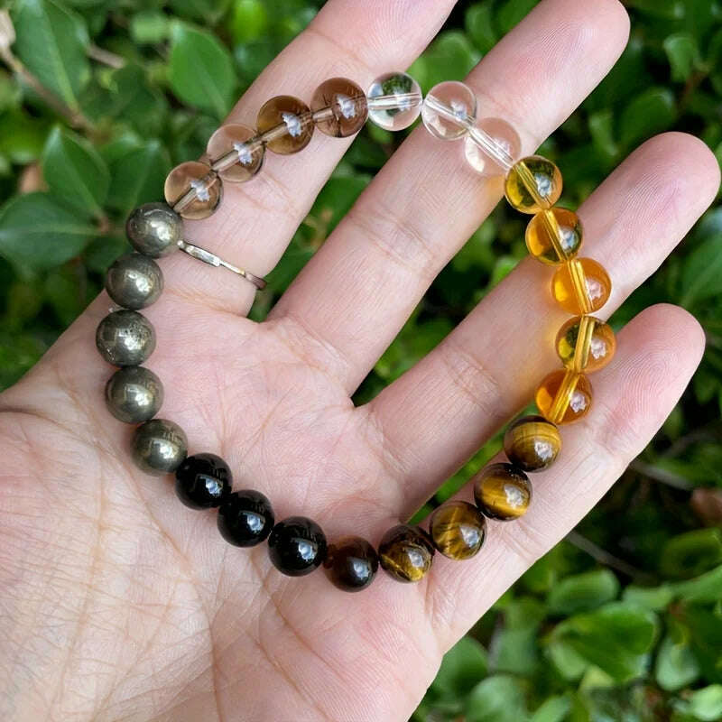 Tiger Eye Stone Splicing Healing Bracelet women men couple gift jewelry for lady bracelete