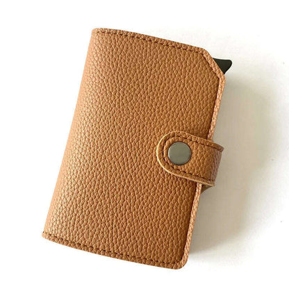 Top Quality Wallets Men Money Bag Automatic Pop-up Metal Aluminum Shell Money Minimalist Credit Card Holder RFID Blocking