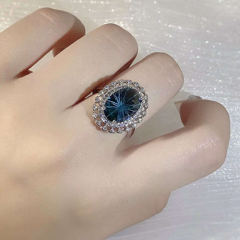 Top Shining Natural Brazil Green Crystal Ring Jewelry Real 925 Sterling Silver Ring Necklace Fine Wedding Jewelry