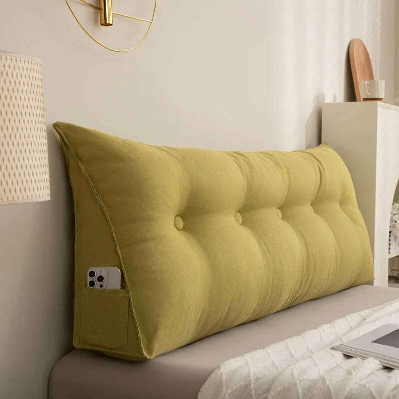 Triangle Cushion Sofa Waist Cushion Tatami Triangle Cushion Waist Pillow Cushions Home Headboard Pillow with Removable Cover