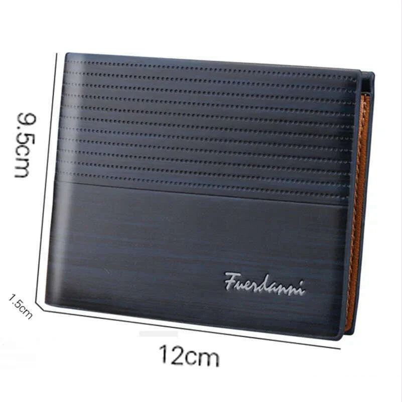 Vintage Men Leather Wallet Brand Luxury Short Slim Male Purses Money Clip Credit Card Holder Portomonee Carteria