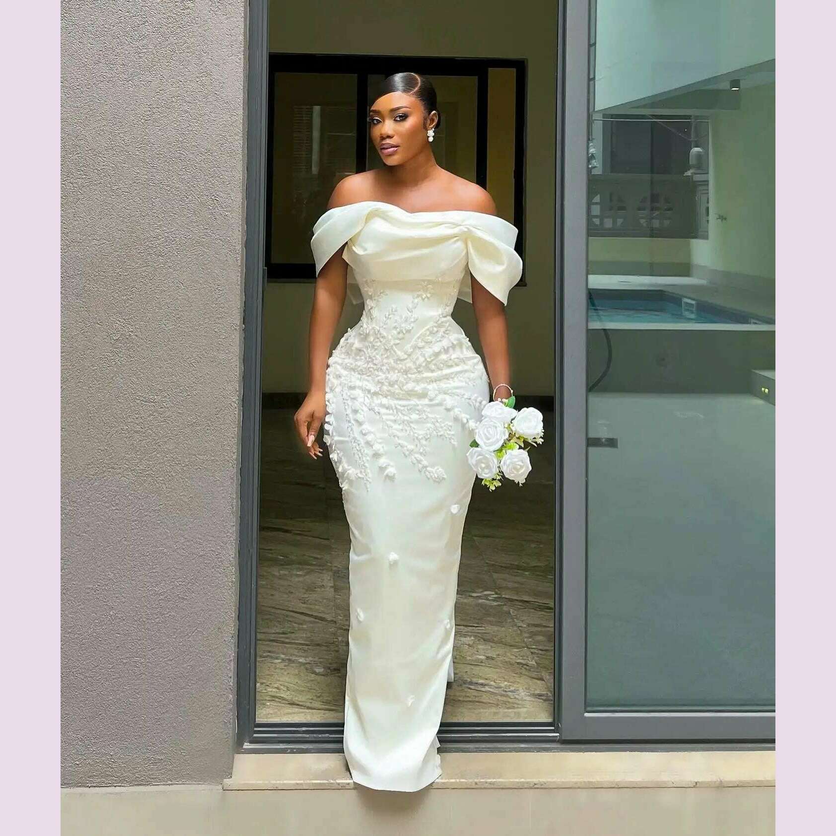 Vintage Off The Pleat Lace Applique Seath Mermaid Wedding Dresses Back Bow Vestido De Noival