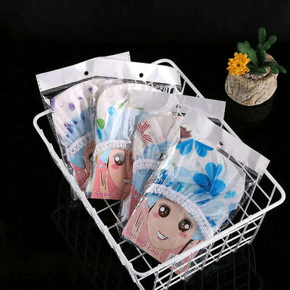 Waterproof Bath Hat Thickened Waterproof and Oil Fume Cap Women Spa Hair Salon Supplies Shower Cap Bathroom Caps Accessories
