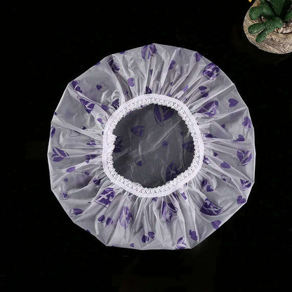 Waterproof Bath Hat Thickened Waterproof and Oil Fume Cap Women Spa Hair Salon Supplies Shower Cap Bathroom Caps Accessories