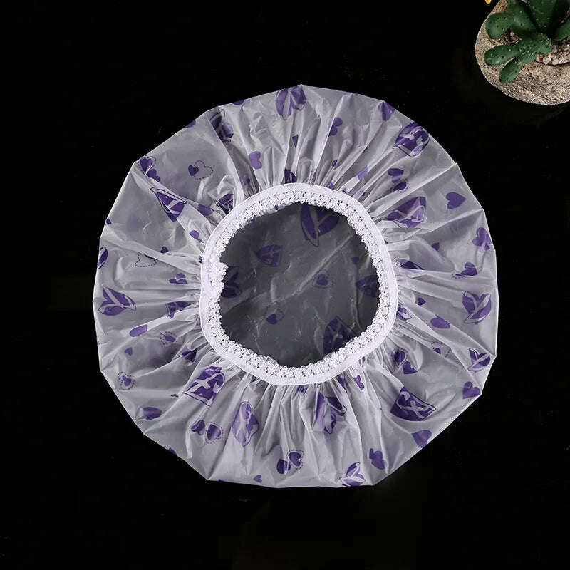 Waterproof Bath Hat Thickened Waterproof and Oil Fume Cap Women Spa Hair Salon Supplies Shower Cap Bathroom Caps Accessories