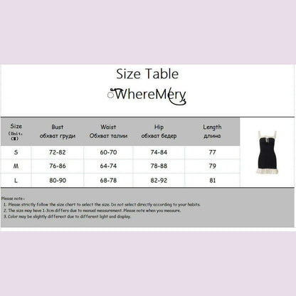 WhereMery Vintage Square-neck Stitch Prom Dress Sexy Spaghetti Strap Pleated Mini Dresses Summer Party Club Sleeveless Vestido
