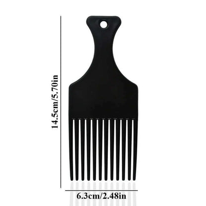 Wide Teeth Brush Pick Comb Fork Hairbrush Insert Hair Pick Comb Plastic Combs For Curly Afro Hair Styling Tools For Women Men