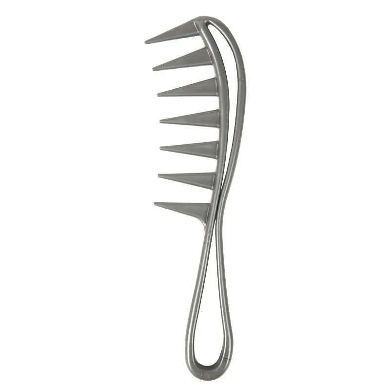 Wide Teeth Brush Pick Comb Fork Hairbrush Insert Hair Pick Comb Plastic Combs For Curly Afro Hair Styling Tools For Women Men