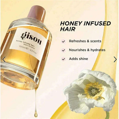 Wild Rose Honey Infused Hair Perfume Travel-Friendly Long-Lasting Fragrance Moisturizing Nourishing Hair Care Essence Oil Duo