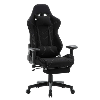 WOLTU Swivel Computer Desk Office Chair Racing Gaming Chair Faux Leather Seat with 155°Tilt Reclining Lumbar Cushion Relaxing