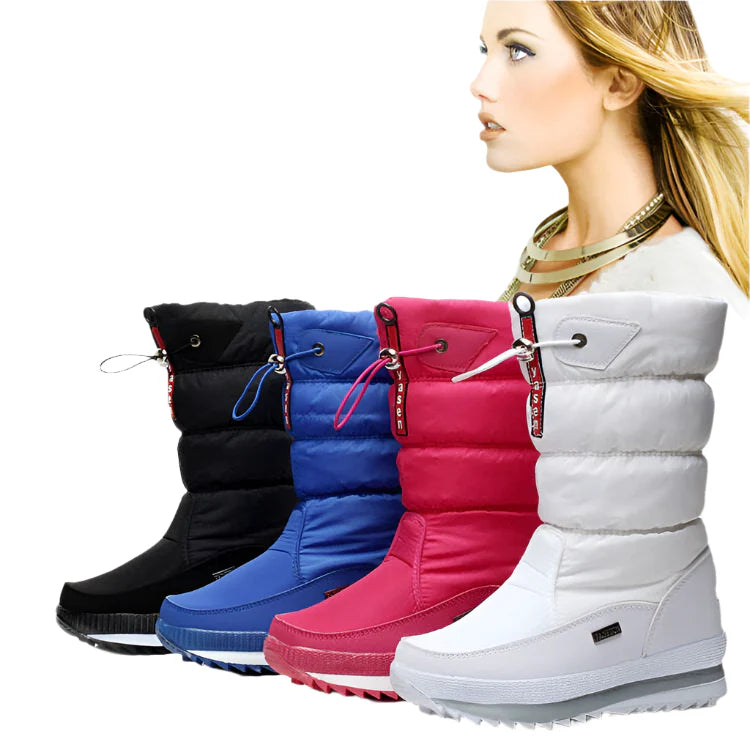 Women Snow Boots Platform Winter Boots Thick Plush Waterproof Non-slip Boots Fashion Women Winter Shoes Warm Fur Botas mujer