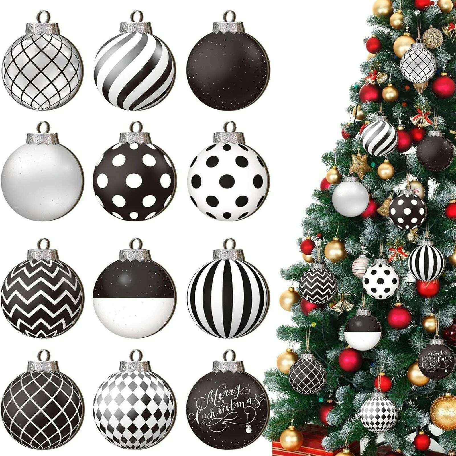 Wooden Dwarf Christmas Tree Ornaments Set Wood Christmas Tree Hanging Ornaments Kits Home Decor Party Holiday Wooden Ornaments