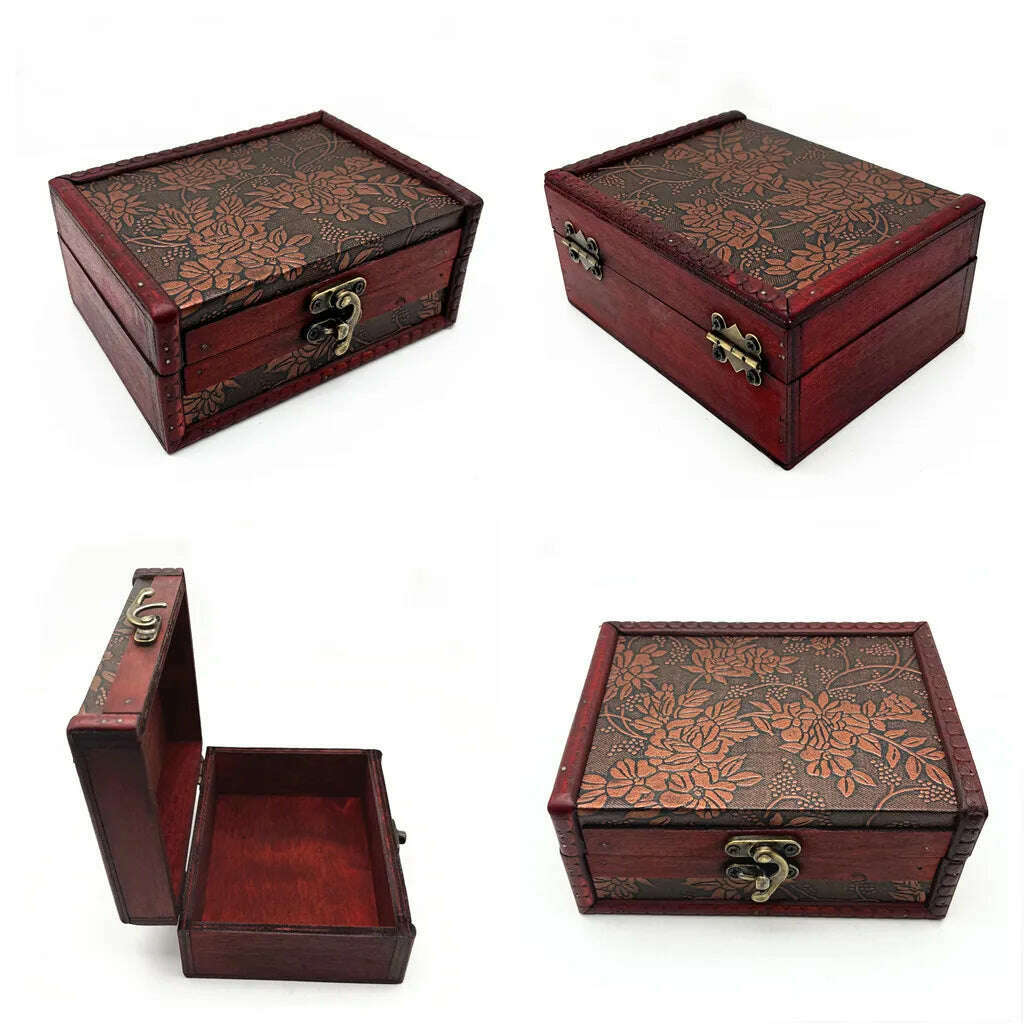 Wooden Tarot Cards Box Astrology Witch Divination Case Storage Bag Pouch Oracle Dice Accessories L756