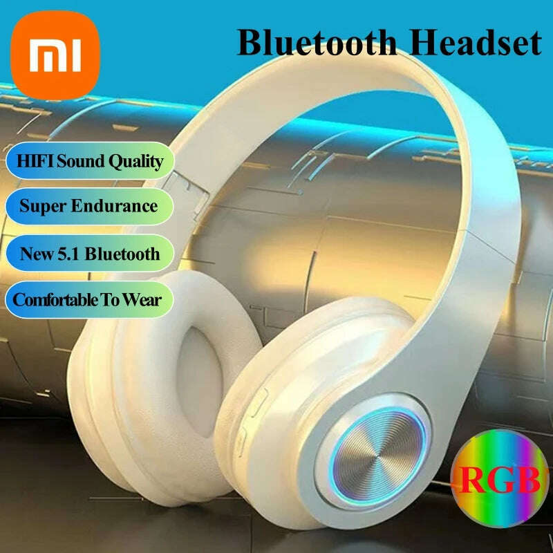 XIAOMI Mijia Head-mounted Wireless Bluetooth Headphones With Mic Noise Cancelling Headsets Stereo Sound Sport Gaming Earphones