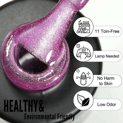 YOKEFELLOW 10ml 9D Cat Magnetic Gel Polish Semi Permanent Soak Off  Rainbow Glitter Nail Gel Polish UV Gel Varnish For Manicure
